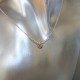 Collier chaîne mini perles diamantées petit coeur