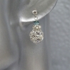Boucles d'Oreilles Argent 925 Perles strass