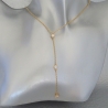 Collier Pendant 3 solitaires