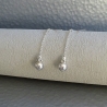 Boucles  Pendantes  Perles Argent