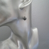 Boucles Pendantes Perle Hématite