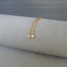 Boucles  Pendantes chaîne Solitaires