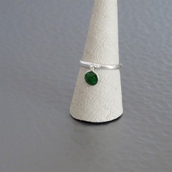 Bague anneau ajustable jade