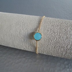 Bracelet  solitaire turquoise