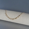 Collier  mini perles plaqué or