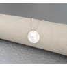 Collier Pastille nacre et étoile argent