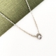 Collier solitaire argent 7 mm