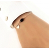 Bracelet Perle Grenat et Cœur