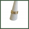 Bague épi de blé plaqué or