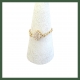 Bague Chaînette  Mini Losange strass
