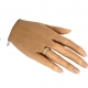 Bague ajustable pastilles plaqué or