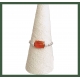 Bague Chainette pierre naturelle cornaline