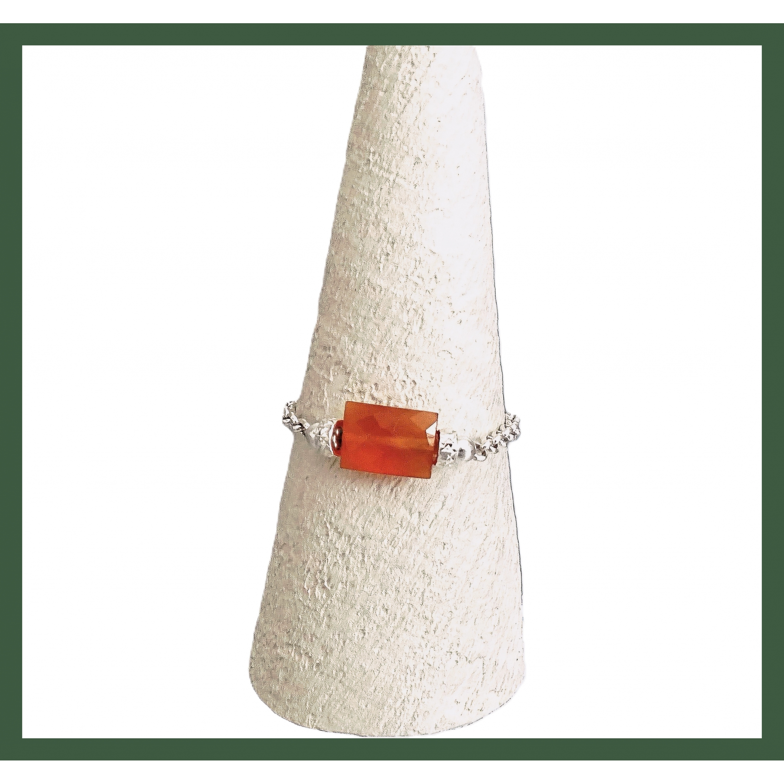 Bague Chaînette Cornaline