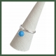 Bague anneau ajustable lapis lazuli