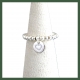 Bague Pastille gravée coeur