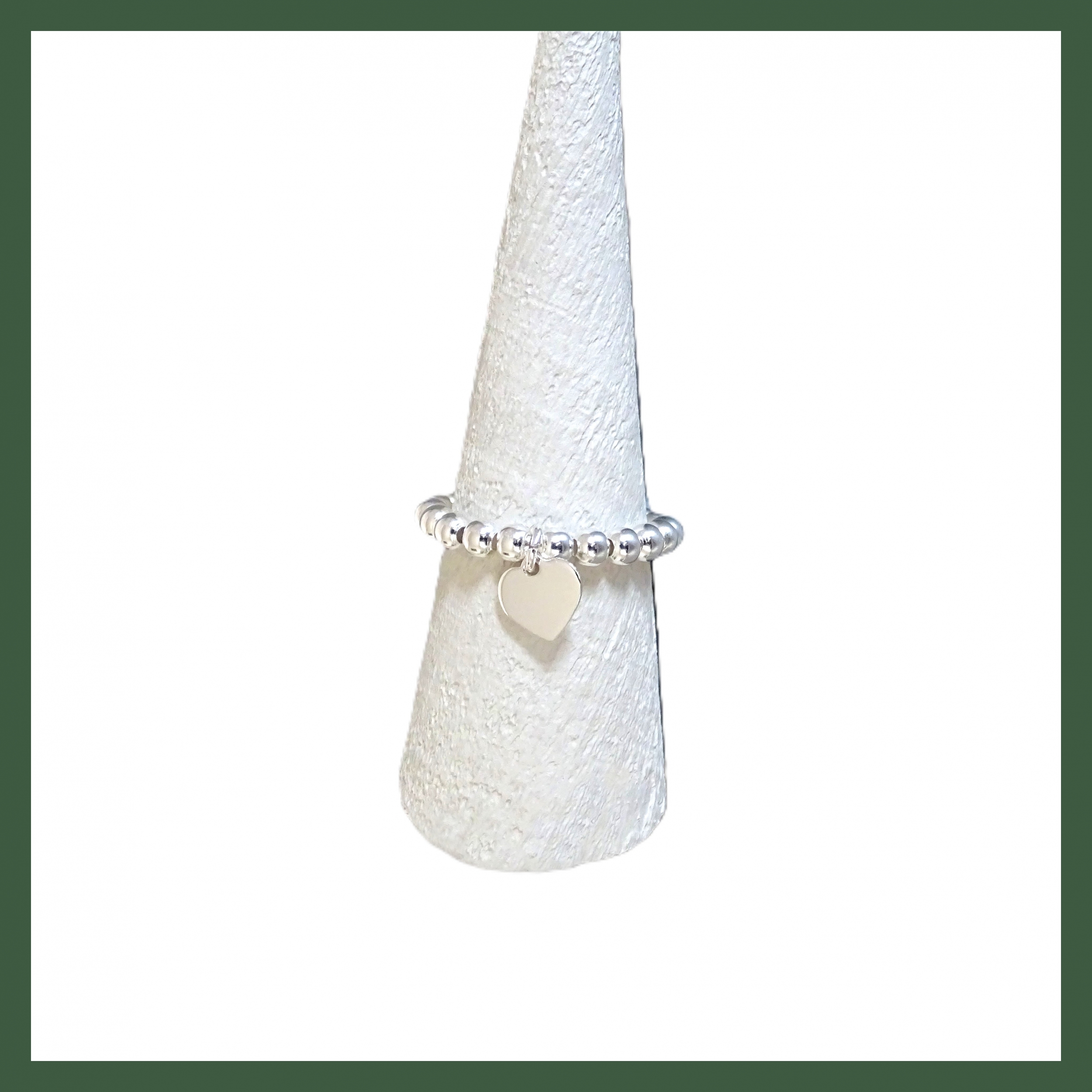 Bague Perles mini Coeur