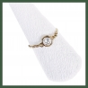 Bague chaînette solitaire  5 mm