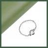 Bague Chaînette solitaire 5 mm