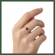 Bague chaînette Onyx