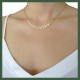 Collier  épi de blé plaqué or