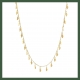 Collier mini feuilles plaqué or