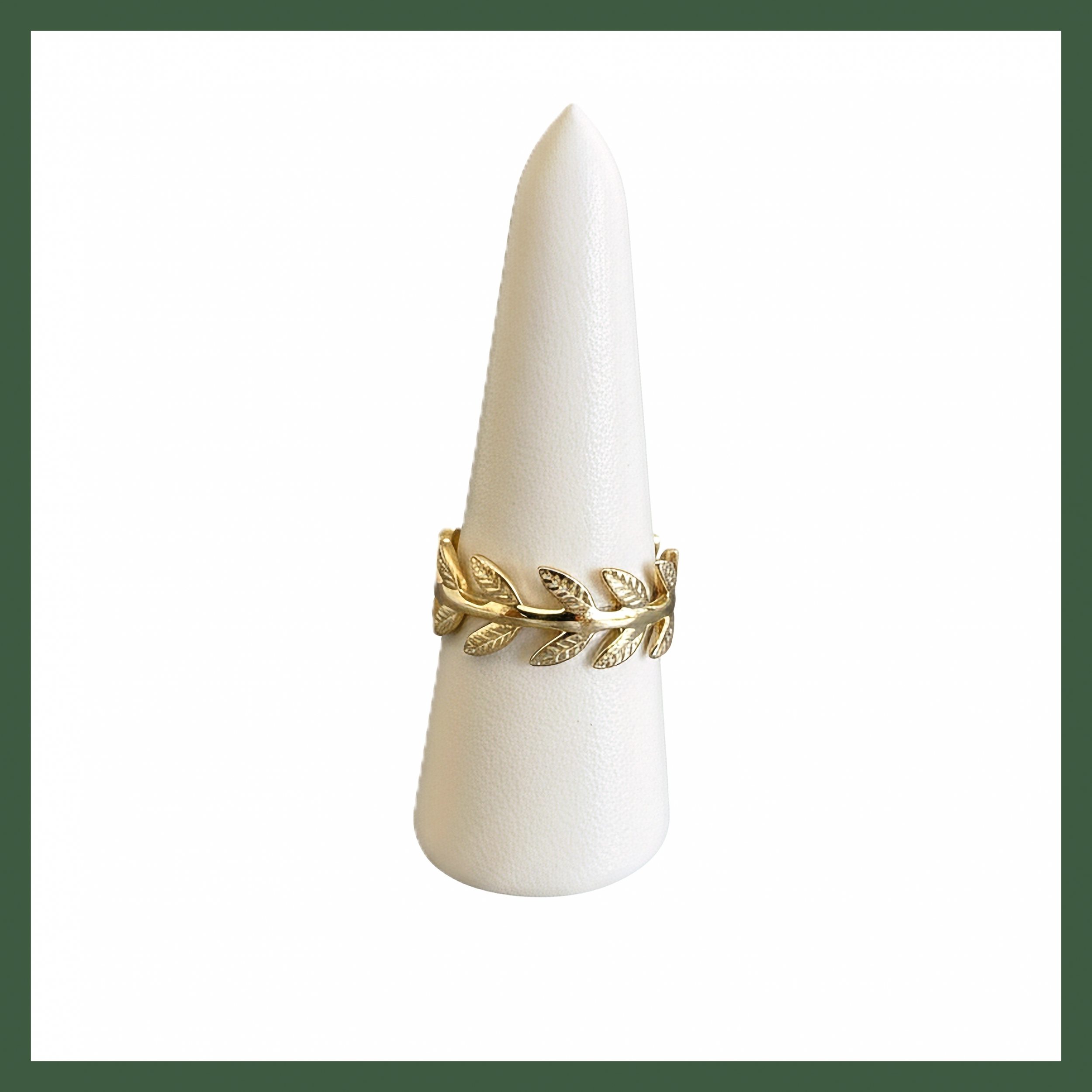 Bague épi de blé plaqué or