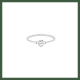 Bague Chaînette  Argent  avec Zirconium Serti Clos
