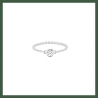 Bague Chaînette solitaire 5 mm