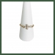 Bague Chaînette  Mini Croix strass