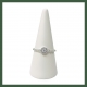 Bague Chainette mini zirconium et strass