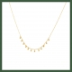 Collier  mini perles plaqué or