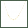 Collier  mini perles plaqué or