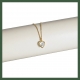 Collier Cœur Zirconium Serti clos
