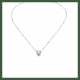 Collier solitaire argent 7 mm