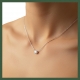 Collier solitaire argent 7 mm
