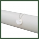 Collier Pastille nacre et trèfle  argent