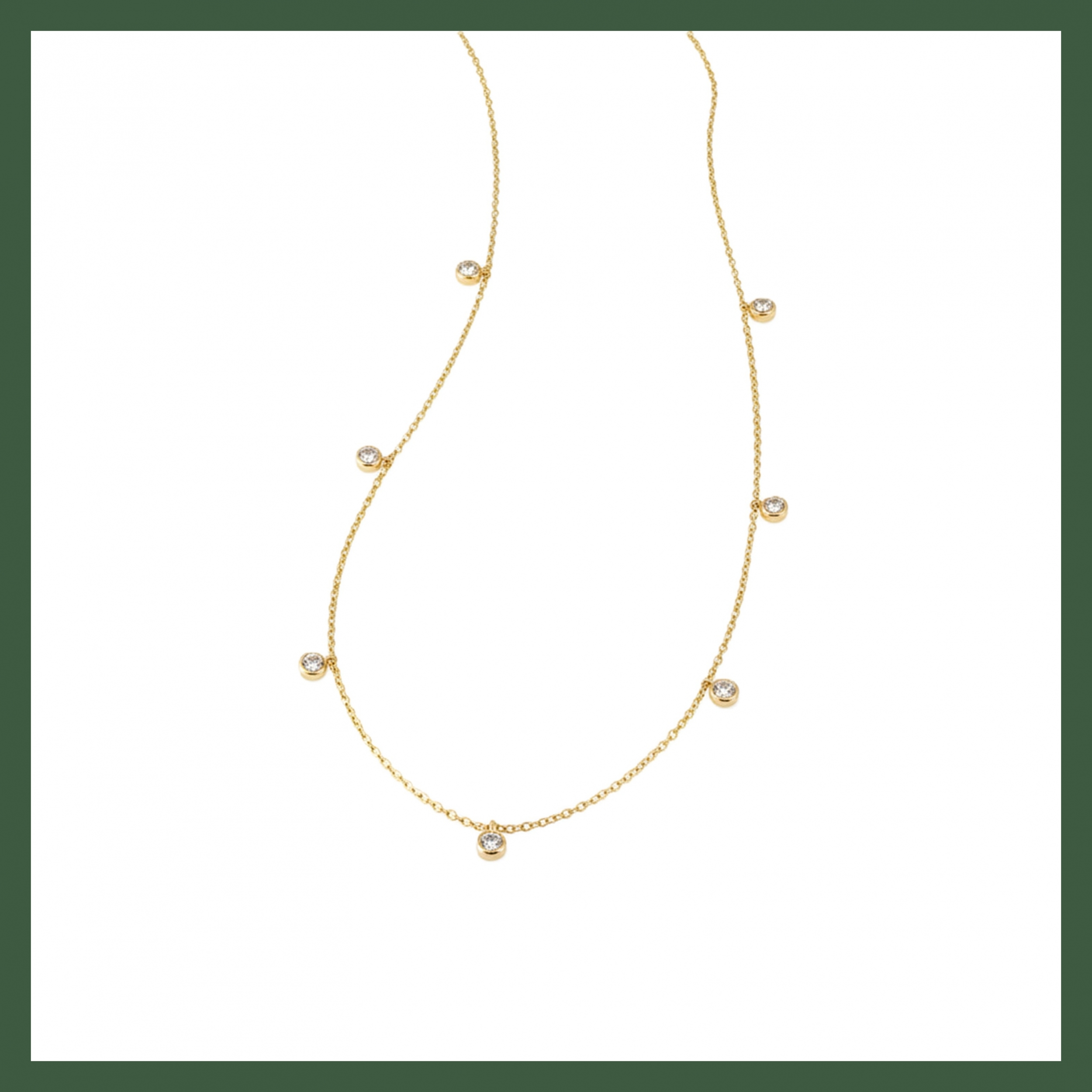 Bracelet Chaîne Multi Zirconiums Blanc en Pampilles Sertis Clos Plaqué Or