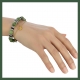 Bracelet perles Jade vert et  Croix de Malte