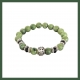 Bracelet perles Jade vert et  Croix de Malte