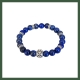 Bracelet perles Lapis-Lazuli et perle Croix de Malte 