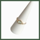 Bague Chaînette  zirconium ovale vert d'eau