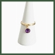 Bague anneau ajustable  Améthyste