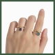 Bague anneau ajustable  Améthyste