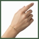 Bracelet chaîne solitaire
