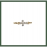 Bague Chaînette  Mini Croix strass