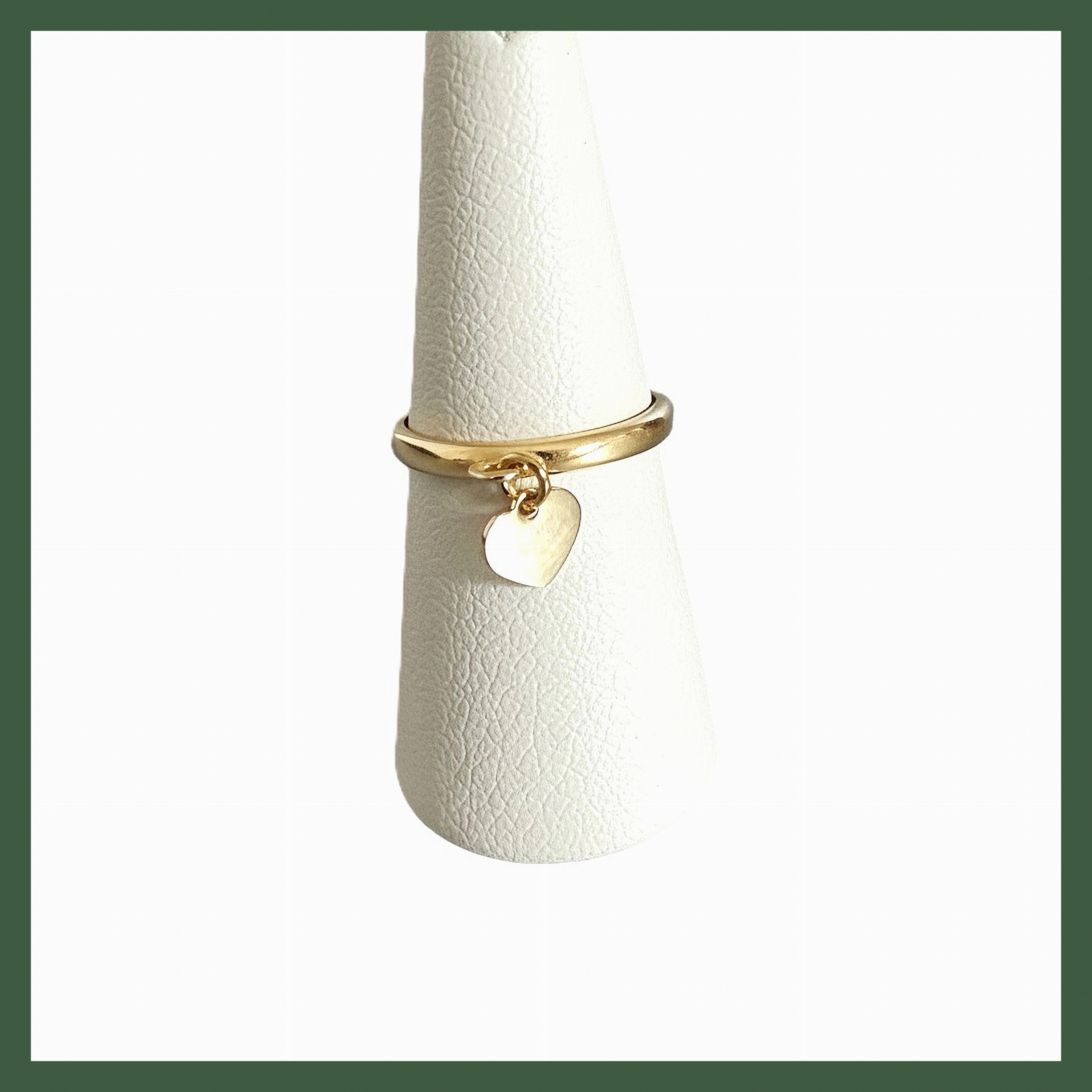 Bague ajustable mini cœur