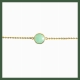 Bracelet  solitaire céladon
