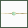 Bracelet  solitaire céladon