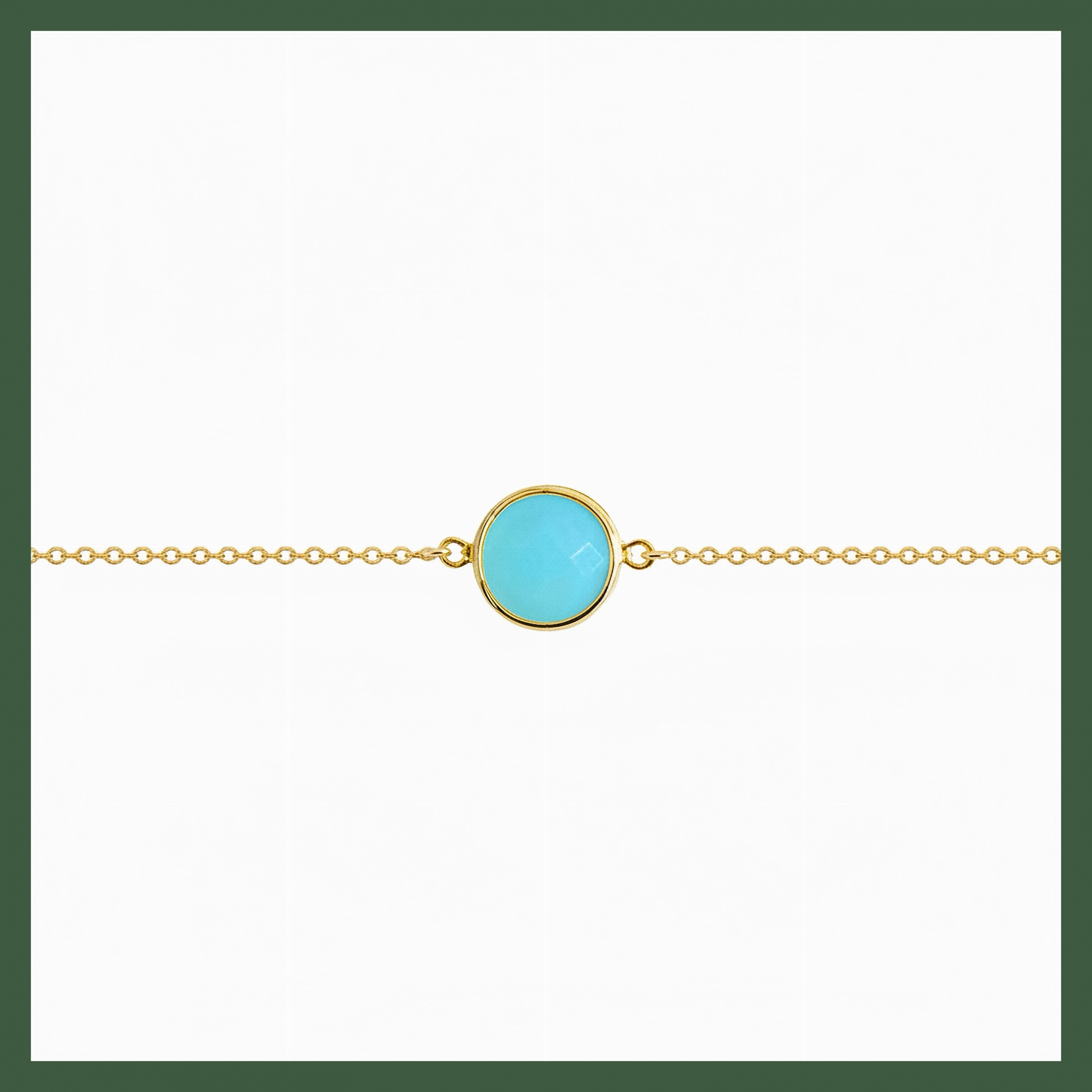 Bracelet  solitaire turquoise