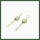 Boucles pendantes Hydro vert Arabesque
